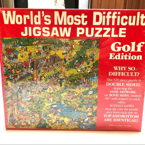 Worlds most Difficult Jigsaw Puzzle. 529 pieces. Double Sided - Picture 1 of 4